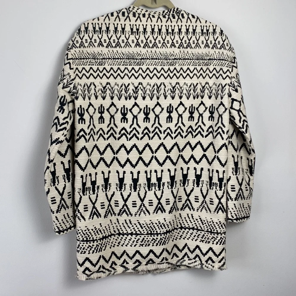 NEW Maison Scotch Scotch & Soda Jolie Vanabonde Aztec Southwest Print Car Coat - Picture 5 of 14